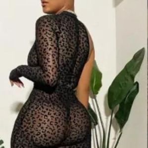 Mesh leopard 2 piece set